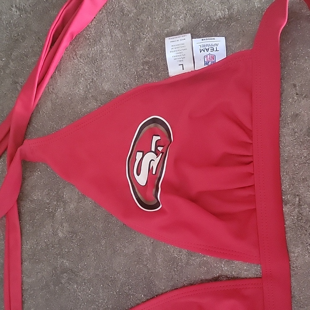 San francisco 49ers bikini top